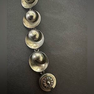 N.E From Danish Modern Vintage Silver Bracelet